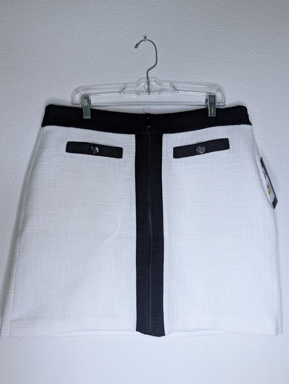 Karl Lagerfeld NWT Tweed Mini Skirt 14 Paris Inspired Preppy Chic MSRP 99